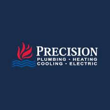 Precision Plumbing Heating Cooling Electric company logo