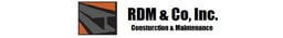RDM & CO, INC. Construction & Maintenance company logo
