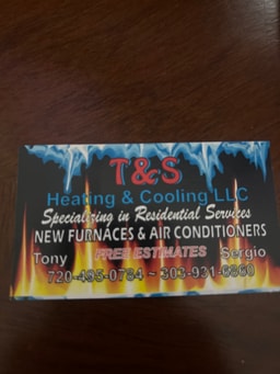 T&S heating and cooling company logo