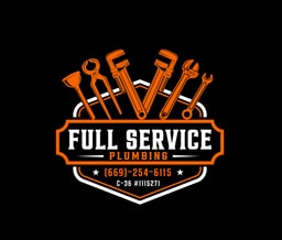 Full Service Plumbing company logo