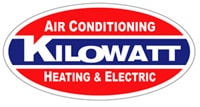 Kilowatt Heating, Air Conditioning and Electric company logo