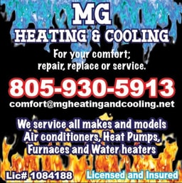 MG Heating and Cooling company logo