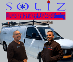 soliz plumbing heating & air conditioning company logo