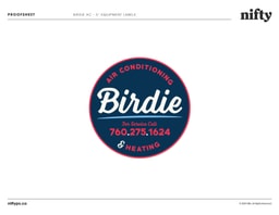 Birdie A/C and Heating company logo